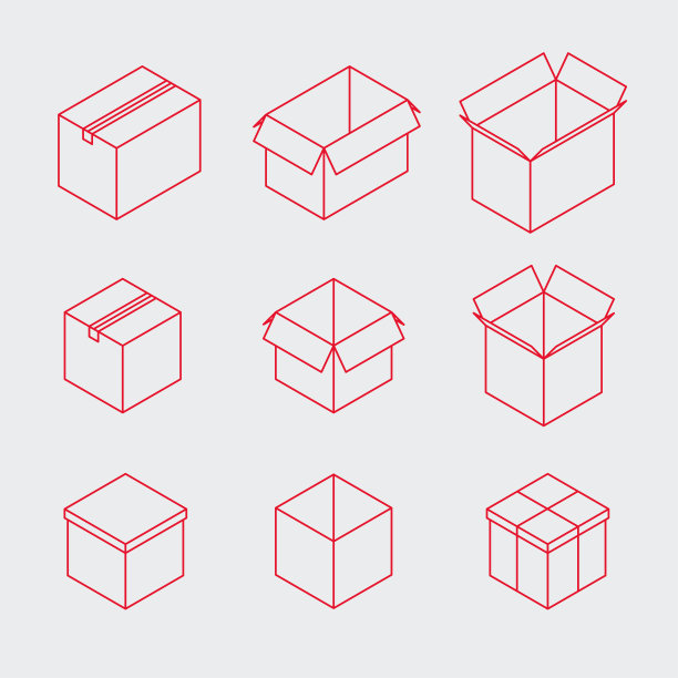 等距轮廓框图标设置图片下载