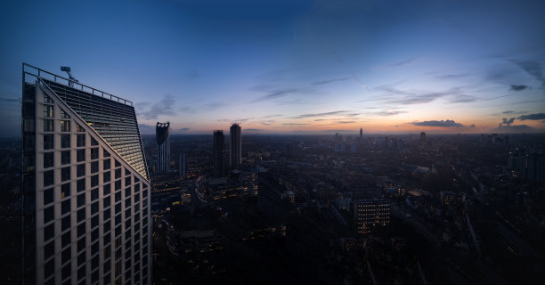 伦敦南部的无人机全景图图片下载
