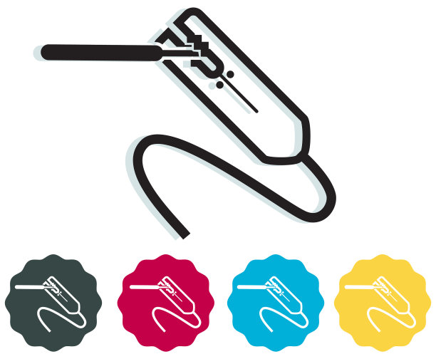 焊钳和焊条图标图片下载