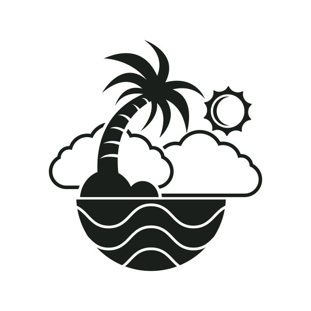 海滩上的图标图片下载