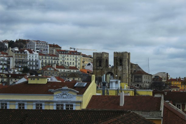 下午的里斯本城景色图片下载