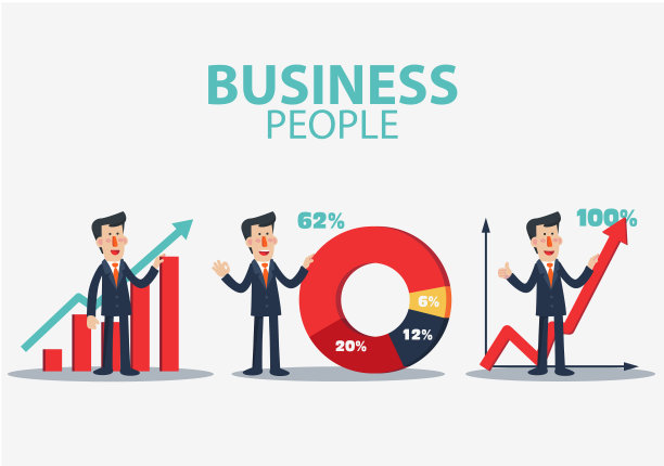 成功的商人展示和展示启动过程的概念图片下载