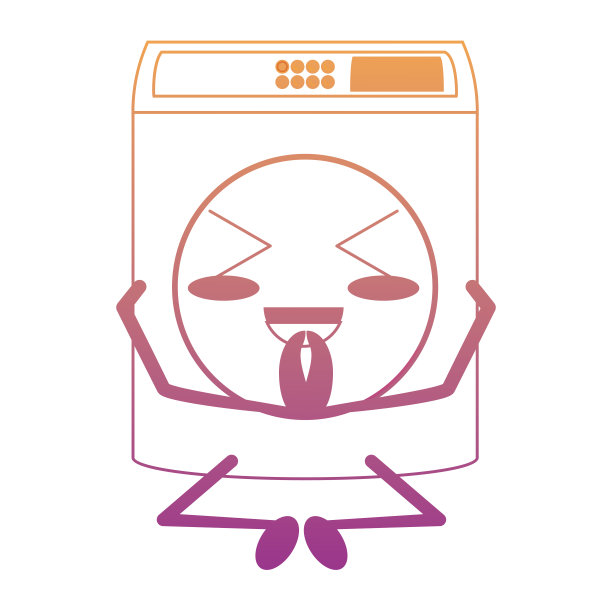 卡哇伊清洗用具设计图片下载