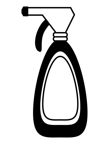 清洁喷瓶图标图片下载