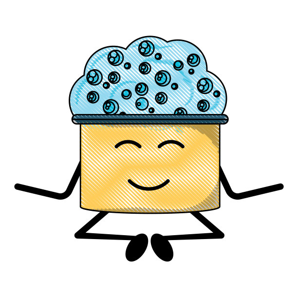 卡哇伊清洗用具设计图片下载