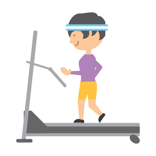 跑步机上的人图片下载