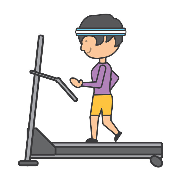 跑步机上的人图片下载