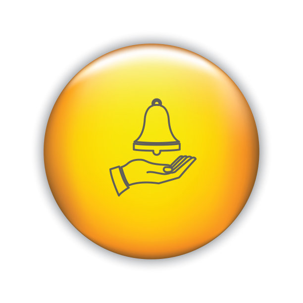 细线手和圣诞图标在闪亮的按钮图片下载