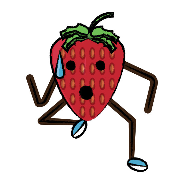 卡哇伊草莓图标图片下载