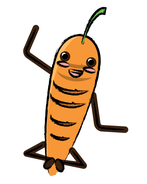 卡哇伊胡萝卜图标图片下载