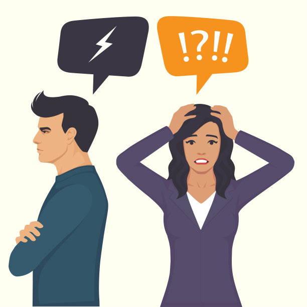 愤怒的夫妻吵架，父母离婚，男女冲突，夫妻关系，图片下载