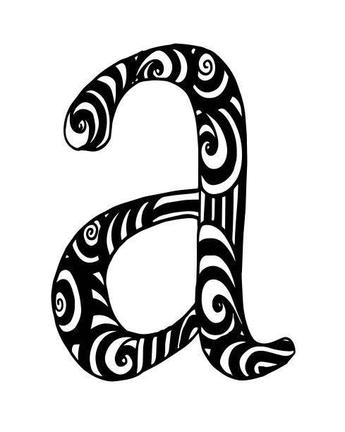 字母A表示着色。采购产品矢量装饰对象-插图计算机，衣服，花边-纺织品，数字，标志-插图文本，计算机，衣服，花边-纺织品，数字图片下载