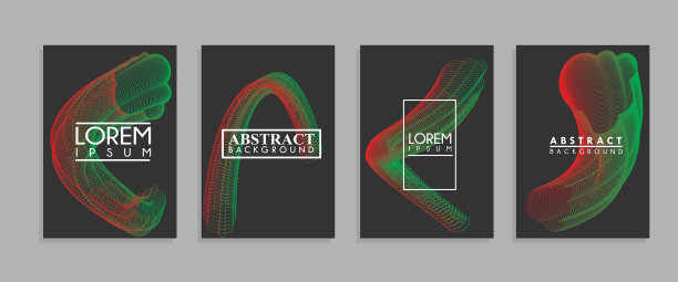 抽象的几何背景。彩色图像。现代风格的抽象，用各种圆形的形状和颜色构成。矢量插图。图片下载