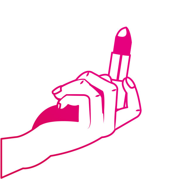 孤立的唇膏的设计图片下载