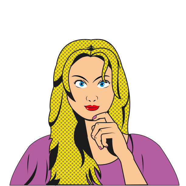 复古的女性设计图片下载