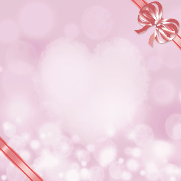 情人节，生日礼物系丝带背景图片下载