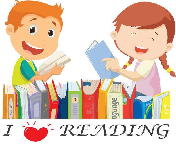 快乐的孩子读书。孤立在白色图片下载