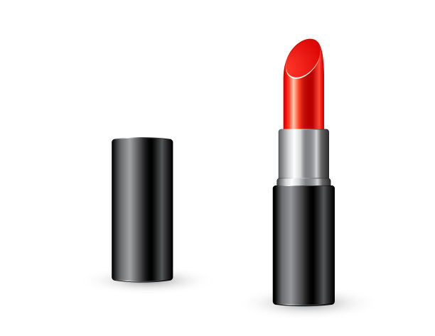 孤立的红色唇膏图片下载
