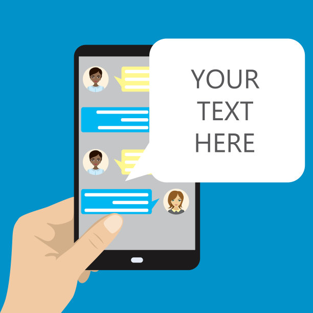 手握黑色手机，在线聊天图片下载