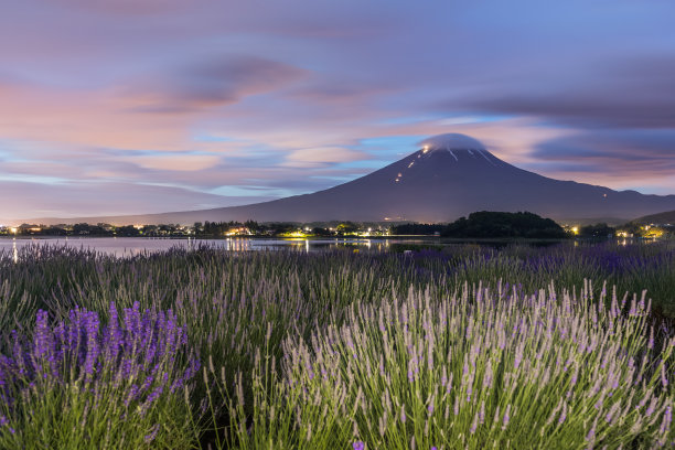 日落时的空中风景图片下载