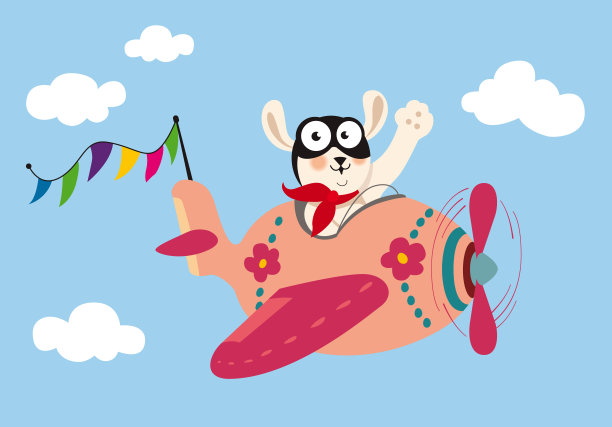 可爱的熊飞行图片下载