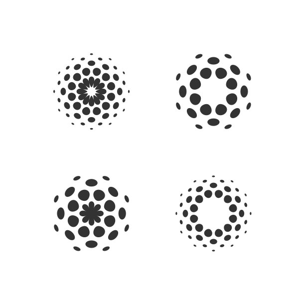 抽象的圆形网点形式。图片下载