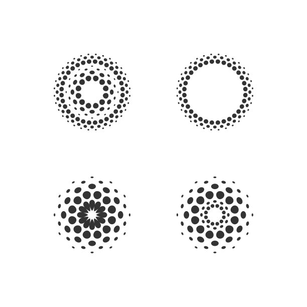 抽象的圆形网点形式。图片下载