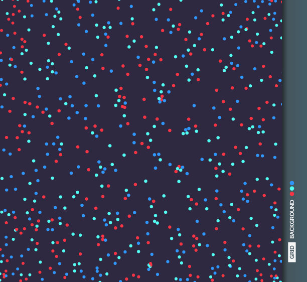 三维网格表面与粒子。未来的技术风格。抽象的背景。矢量插图营销，广告和演示。素材图片