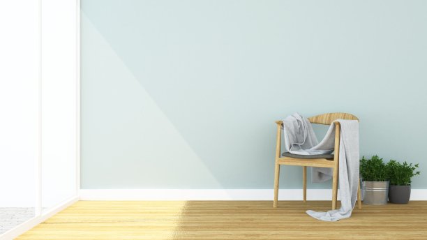 室内酒店放松空间3d渲染和白色背景图片下载