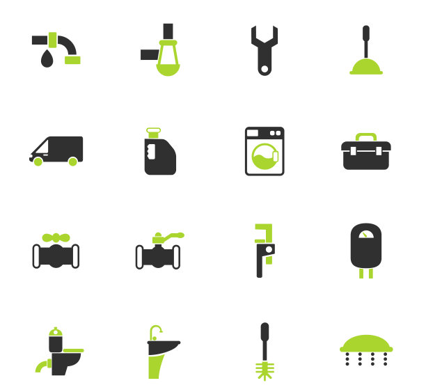 管道服务颜色图标设置图片下载