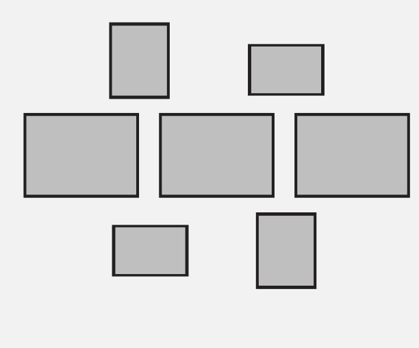 空白的相框固定在墙上。现代室内矢量插图设计图片下载