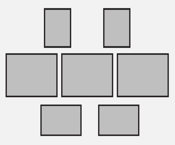 空白的相框固定在墙上。现代室内矢量插图设计图片下载