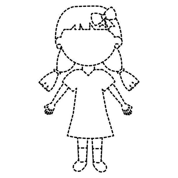 可爱的小女孩的化身图片下载