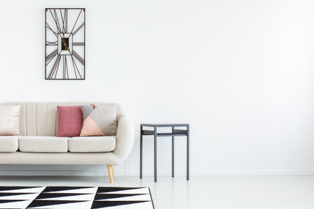 白色房间，基本家具素材图片