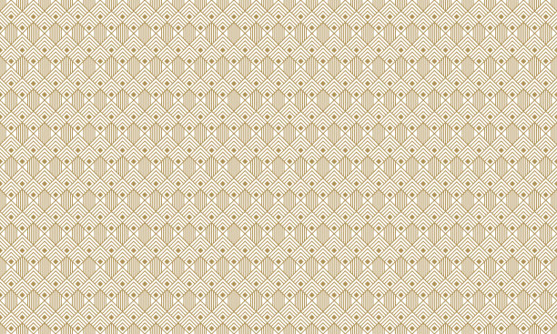 黄金几何图案2v3，增加。无缝的素材图片