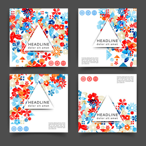 抽象的彩色小册子图片下载