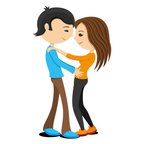 快乐的年轻夫妇。图片下载