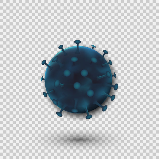 细菌病毒细胞在透明背景下分离。矢量插图。图片下载