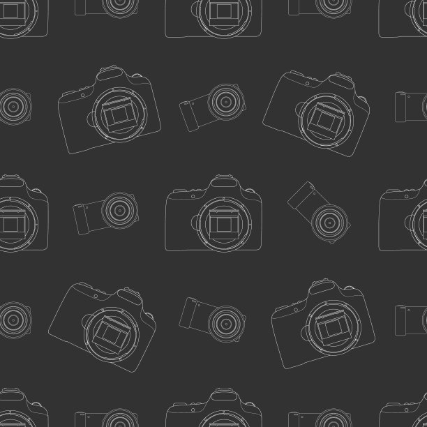 数码相机无缝图案图片下载