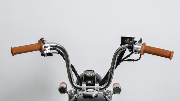 老式的迷你摩托车(猴车)把手。图片下载
