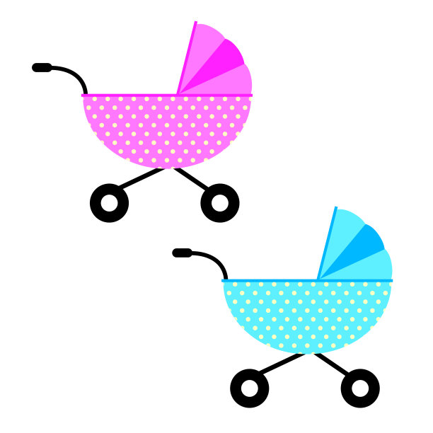 两个婴儿推车图片下载