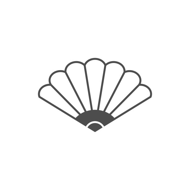 风扇图标。中国文化符号元素。优质的图形设计图标。婴儿标志，轮廓符号收集图标网站，网页设计，移动应用程序图片下载