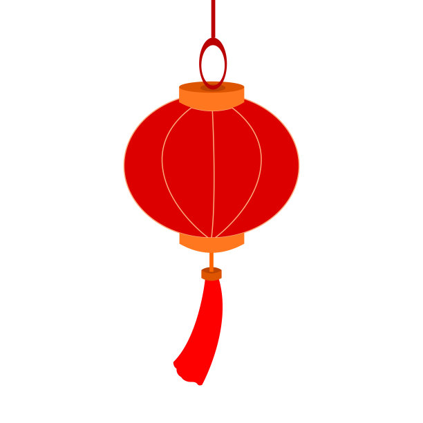 挂饰中国灯笼纸矢量插图图形图片下载