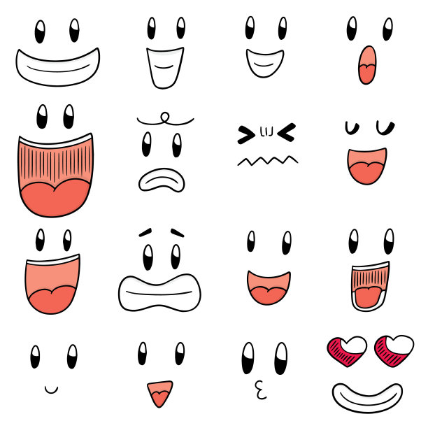 卡通脸图片下载