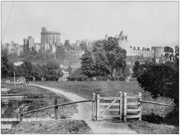 世界著名景点的古老照片:英国温莎图片下载