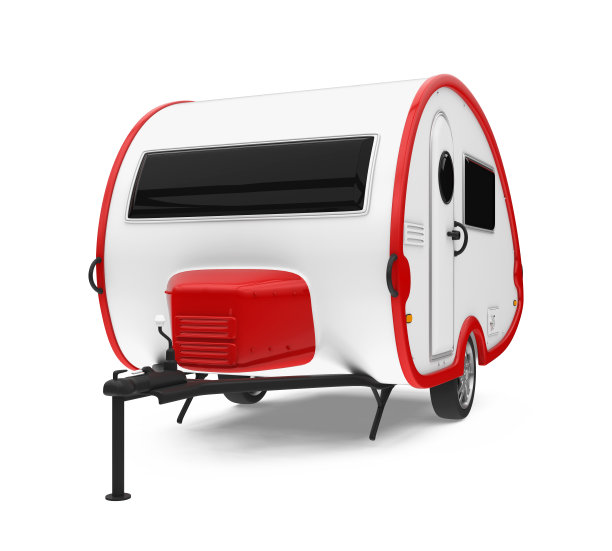 旅行拖车孤立图片下载