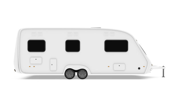 旅行拖车孤立图片下载