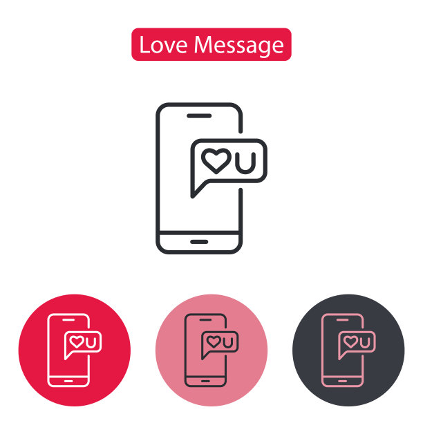 电话与心脏线图标。图片下载