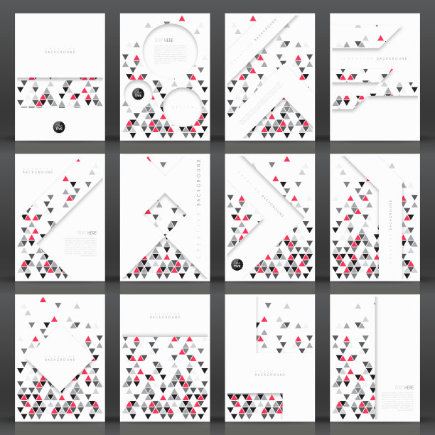宣传册模板布局，封面设计，商业年度报告，传单，杂志图片下载
