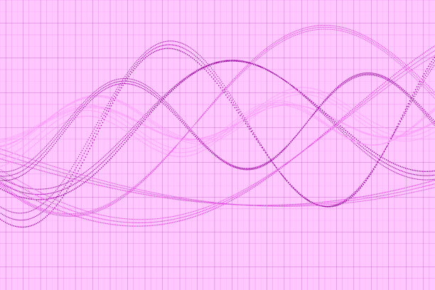 时尚矢量波虚线模式水平图片下载